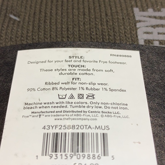 Frye Shortie Boot Sock - Picture 3 of 3